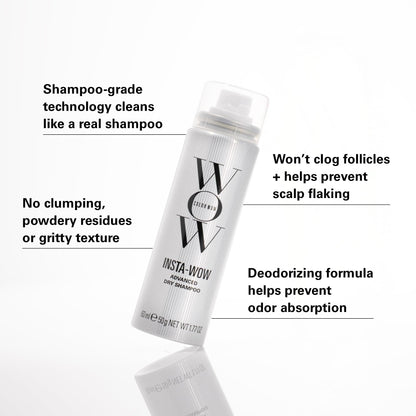 Color Wow Insta-WOW Advanced Dry Shampoo – Breaks down and removes oil for shampoo-grade results | No grit, no clumping, no powdery residue | Best dry shampoo for oily hair