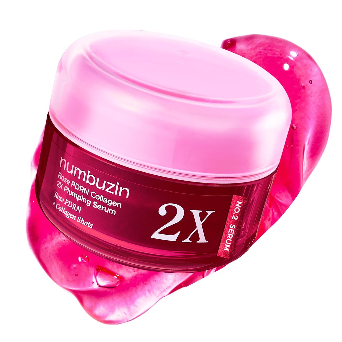 numbuzin No.2X Rose PDRN Collagen Plumping Serum, Collagen Spicule Serum for Firming & Volume Glow, PDRN, Peptides, Collagen, Hydrating Korean Skincare, 1.01 fl oz (30ml)