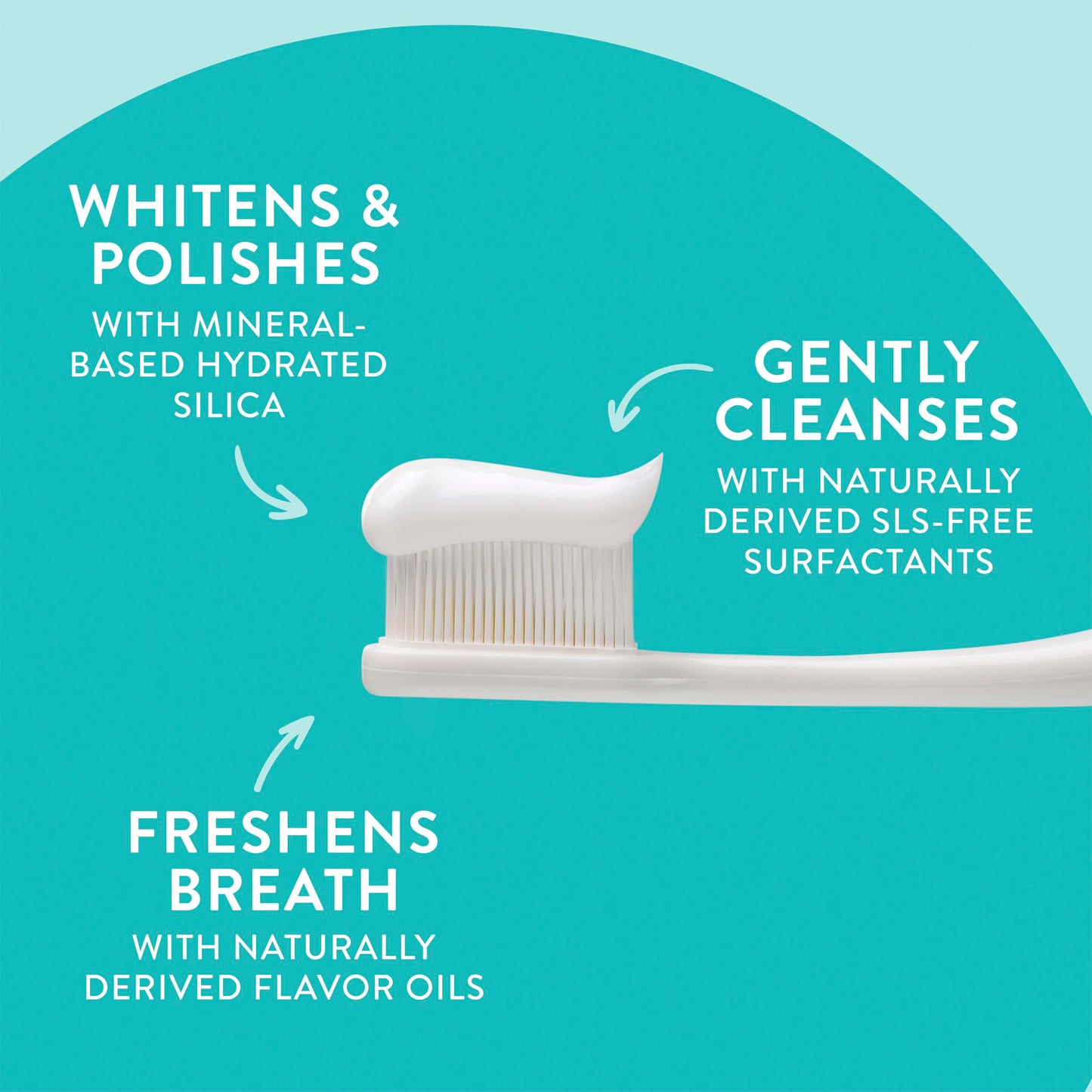 Native Fluoride Free Toothpaste, Whitening - for Adult, Kids 2+ Oral Care - Wild Mint & Peppermint Oil Flavor, 4.1oz (Pack of 3)