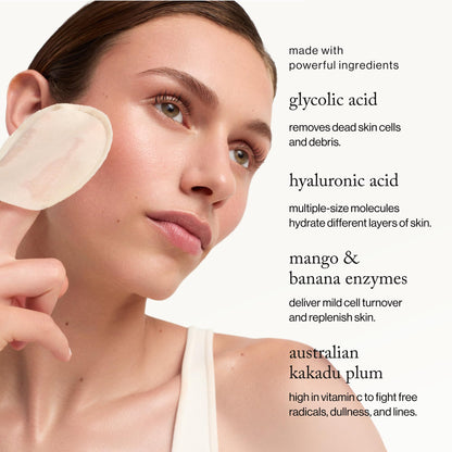 goop Beauty 15% Glycolic Acid Exfoliating Pads | Inspired by a Professional Chemical Peel | Refines & Retexturizes for Glowing Skin | Paraben and Silicone Free | 4 pack