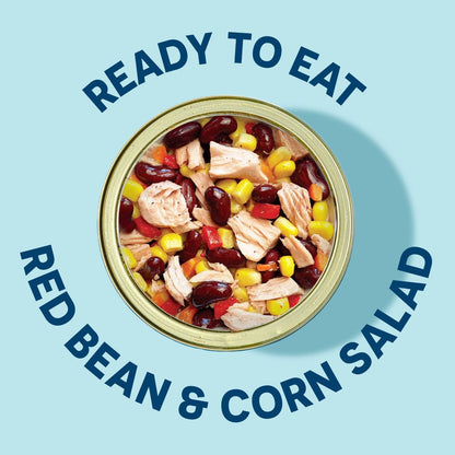 Wild Planet Ready-to-Eat Wild Tuna, Bean & Corn Salad with Organic Sweetcorn, Red Peppers and Carrots, 5.6oz, Pack of 1