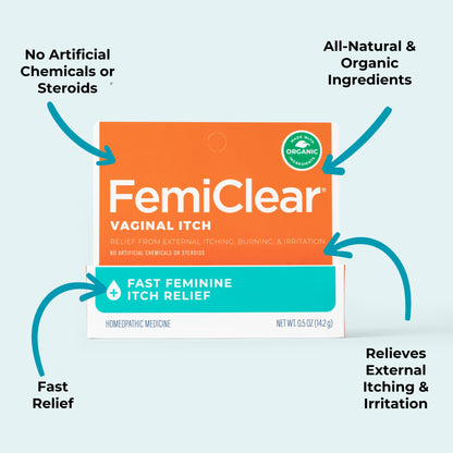 FemiClear - Restoratives Soothing Feminine Wash - BV & Yeast Infection Protection Vaginal Cream - Itching & Discomfort Due to Bacterial Vaginosis - Fast Feminine Itch Relief