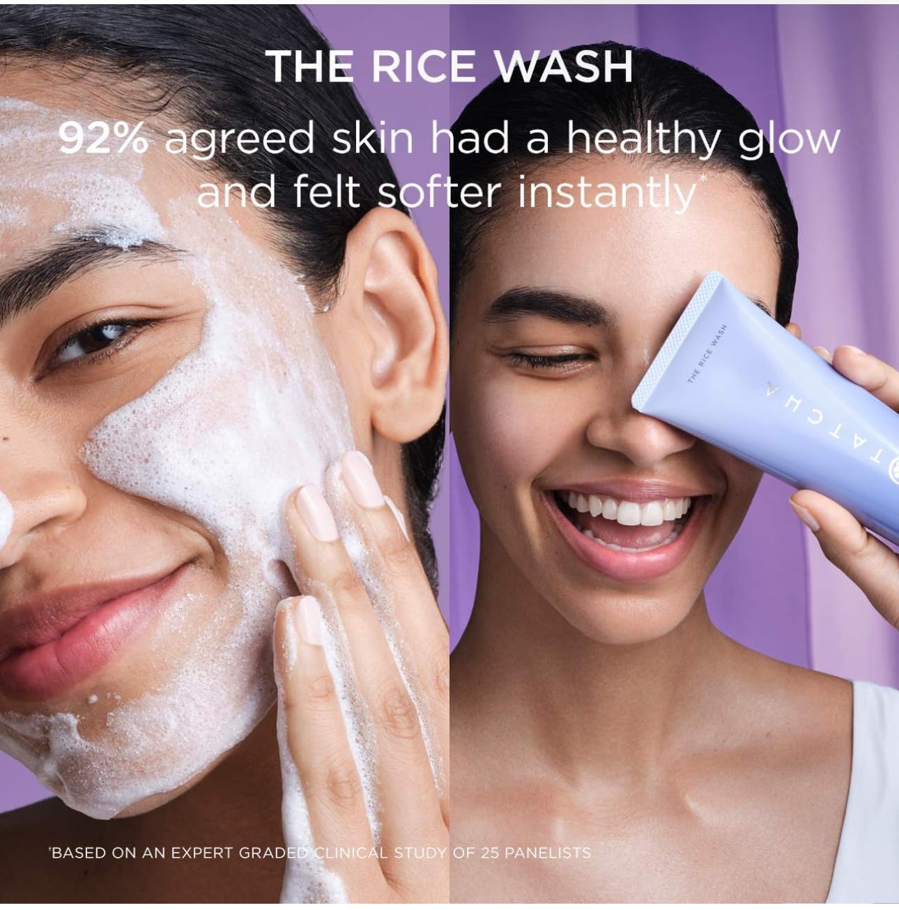 Tatcha Dewy Skin & Lips Hydrating Ritual Set, Travel Rice Wash, Full Size Dewy Skin Cream, Wisteria Lip Mask ($119 Value)