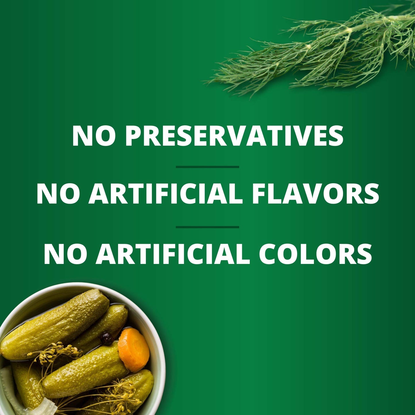 Pickerfresh Kosher Baby Dill Pickles, Petite Dills - Garlic, Dill & Red Pepper Cornichons - Simple Ingredients - Non-GMO, No Artificial Color & No Preservatives - 16 oz (3 Pack)