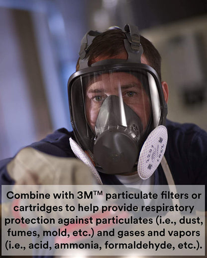 3M 6800 Reusable Respirator, Full Facepiece, Medium, 1 Each