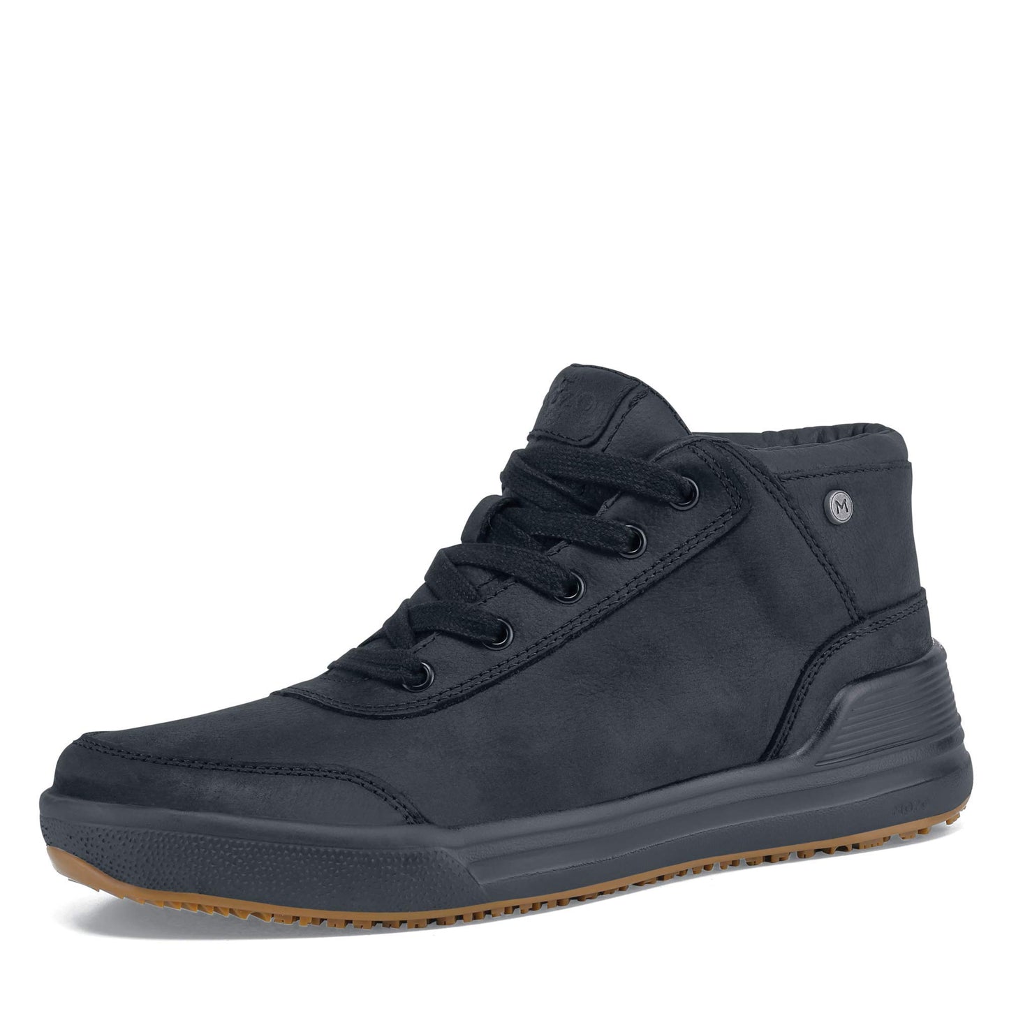 MOZO Men's Slip-Resistant Restaurant Shoes – Comfortable, Non-Slip High-Top Work Sneakers for Culinary Professionals, Kitchen Staff, Chefs - Natural