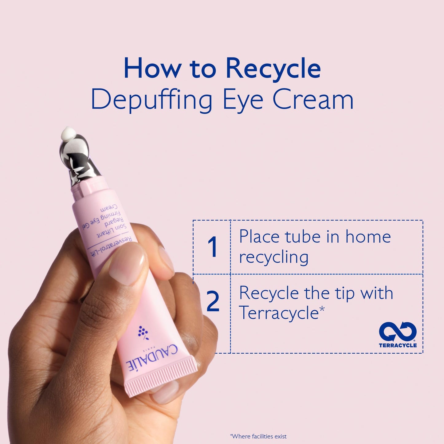 Caudalie Resveratrol-Lift Firming Depuffing Eye Gel Cream with Peptides, Hyaluronic Acid, and Vegan Collagen I - 15 mL