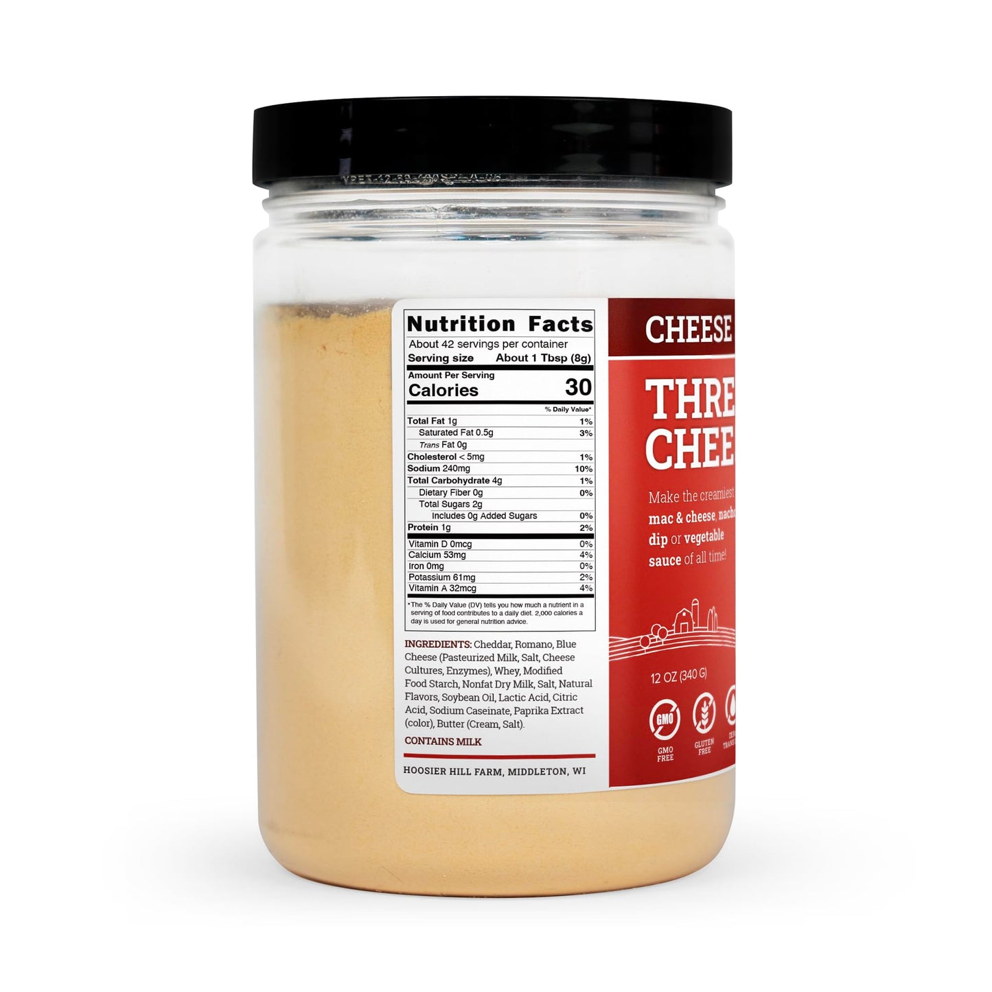 Hoosier Hill Farm Three Cheese Sauce Mix, 12oz (Pack of 1)