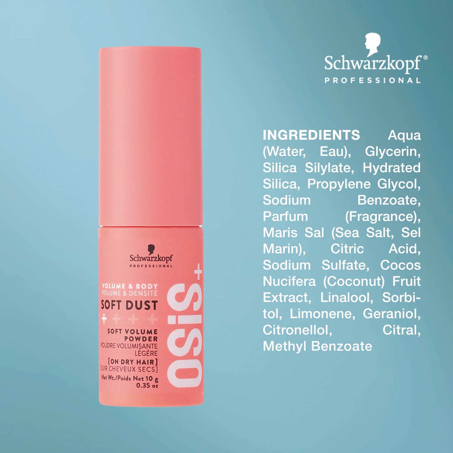 OSiS+ Soft Dust - Lightweight Volume Powder for Root Lift & Natural Shine
