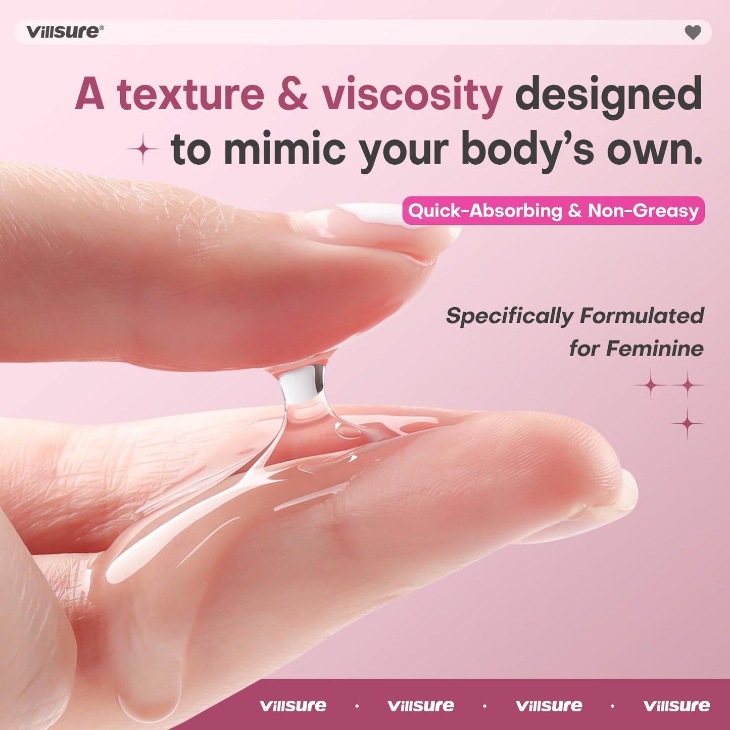 Villsure Hyaluronic Acid Vaginal Moisturizer for Women – pH Balance Support Vaginal Care Gel – Helps Relieve Dryness & Support Vaginal Health – Fragrance-Free