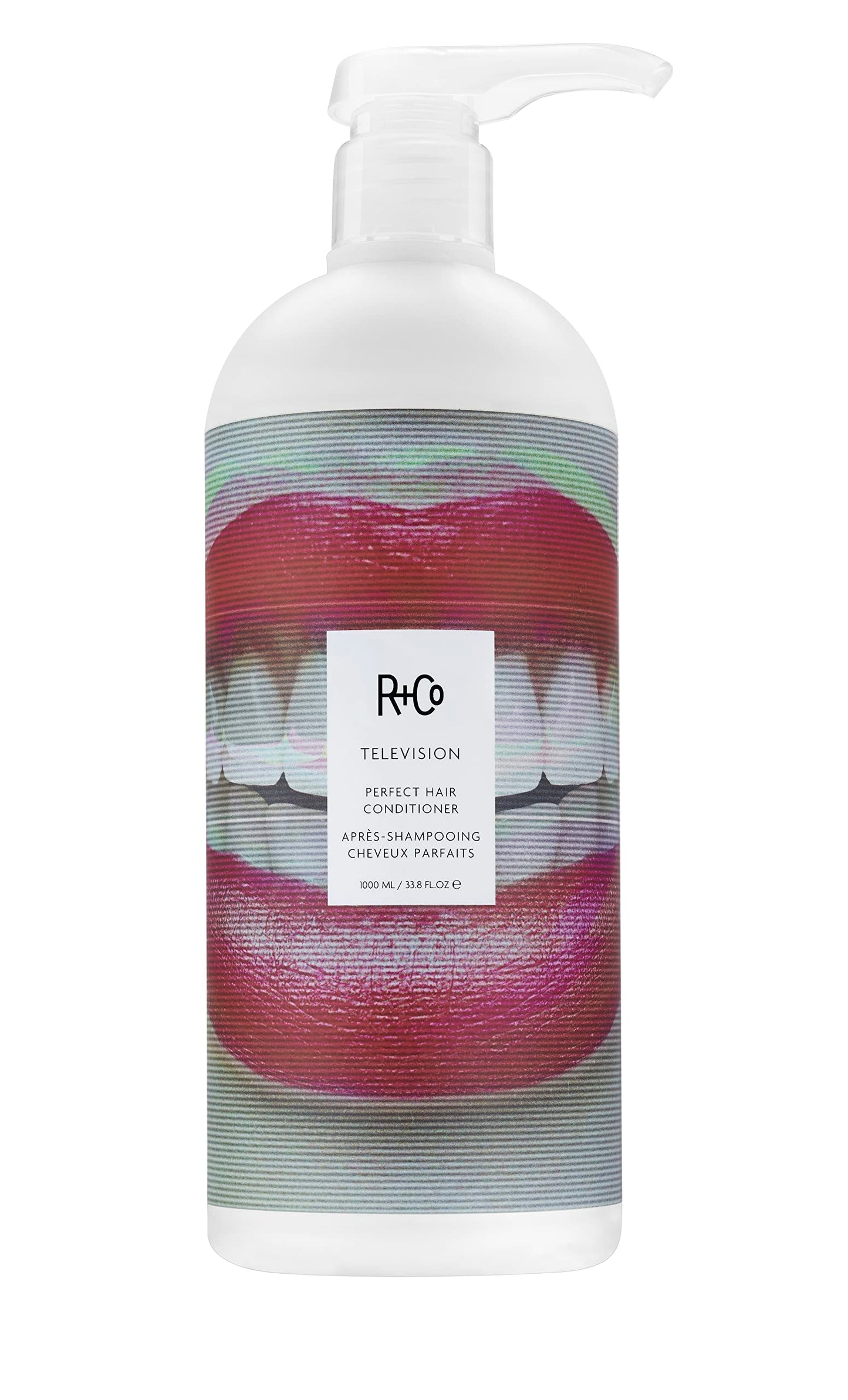 R+Co TELEVISION Perfect Hair Conditioner – Retail Liter Hydrating & Smoothing Hair Conditioner, Adds Shine & Softness, All Hair Types