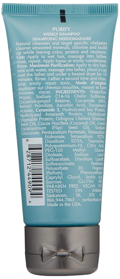 Surface Hair - Purify Clarifying Cleansing Shampoo - Clarify, Deep Cleanse, Sulfate Free