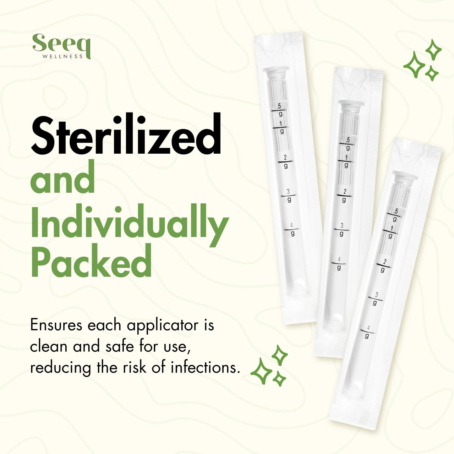 Disposable Plastic Vaginal Cream Applicators: to Fit Preseed Lubricant, Estrace, Personal Lube and OTC Gel or Cream Products - with Dosage Measurements, Threaded End and Comfort Tip - 20 Pack