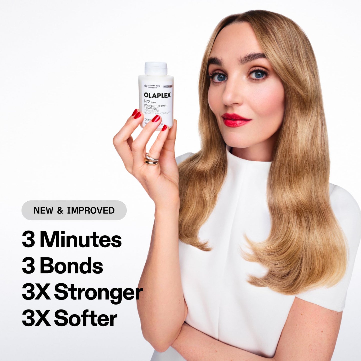 Olaplex N°.3PLUS Complete Repair Treatment: 3-minute Pre-shampoo Treatment to Immediately Repair Hair Damage for Softer, Stronger Hair | For Coily, Curly, Straight, and Wavy