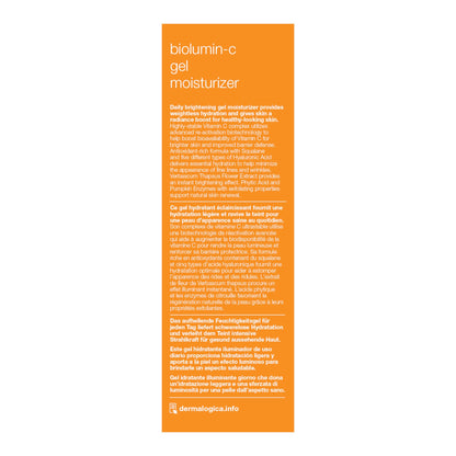 Dermalogica Biolumin-C Gel Moisturizer, Face Moisturizer with Hyaluronic Acid and Vitamin C - Boosts Radiance, Brightens, Provides Weightless Hydration, 1.7 Fl Oz