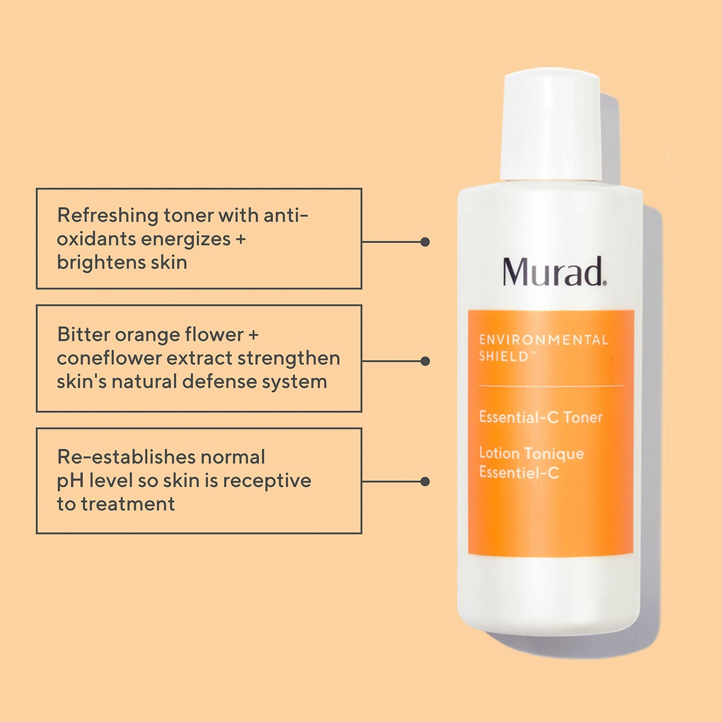 Murad Essential-C Toner – Moisturizing Vitamin C Face Toner with Antioxidants to Refresh, Hydrate, and Restore Radiance – 6 Fl Oz