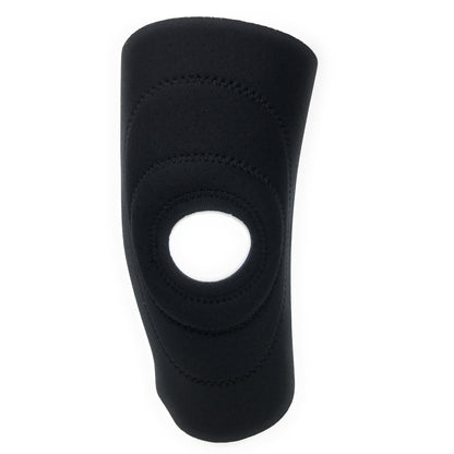 OTC Knee Support, Encircling Stabilizer Pad, Neoprene, Black, Medium
