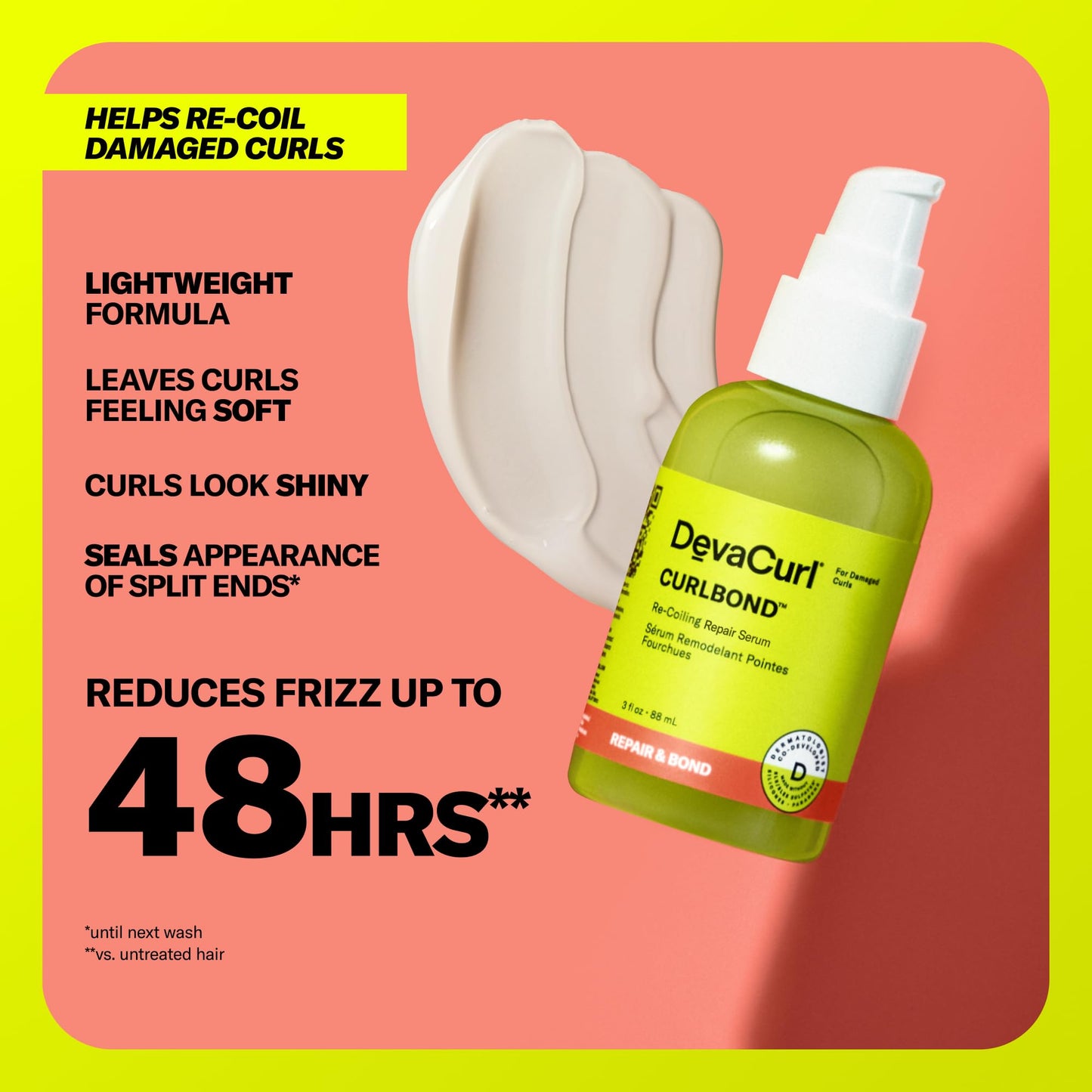 DevaCurl CurlBond™ Re-Coiling Repair Serum, 3 fl. oz.