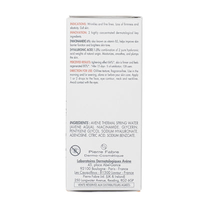 Avène Hyaluron ACTIV B3 Concentrated Plumping Serum, Light-weight hydrating serum, powered by Niacinamide + Pure Hyaluronic Acid, Firms & Plumps the skin for a healthy complexion 1 oz