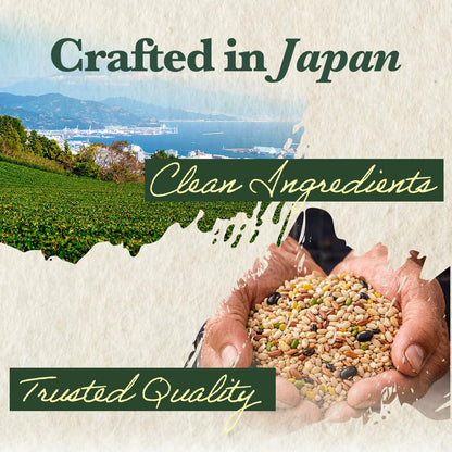 30-Grain Multigrain Rice Mix from Japan – Mixed Grains Blend with Barley, Beans & Sesame for Buddha Bowls & Burritos, Whole Grains, Non-GMO, High Fiber, Just Mix with White Rice, Easy to Cook (240g)