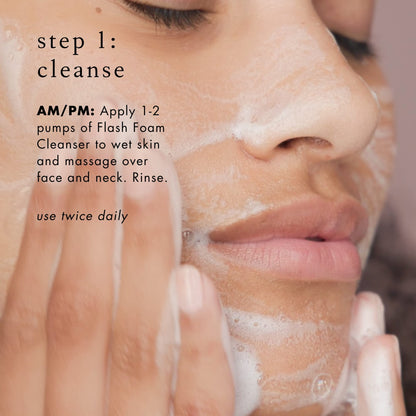 Bioelements 3-Step Starter Set: Combination Skin - Includes Flash Foam Cleanser, Equalizer Toner & Absolute Moisture Moisturizer - Vegan, Gluten Free - Never Tested on Animals