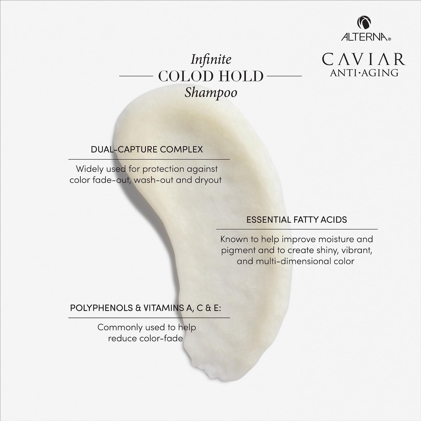 CAVIAR Anti-Aging Infinite Color Hold Shampoo | For Color Treated Hair | Minimizes Color Fade | Sulfate Free