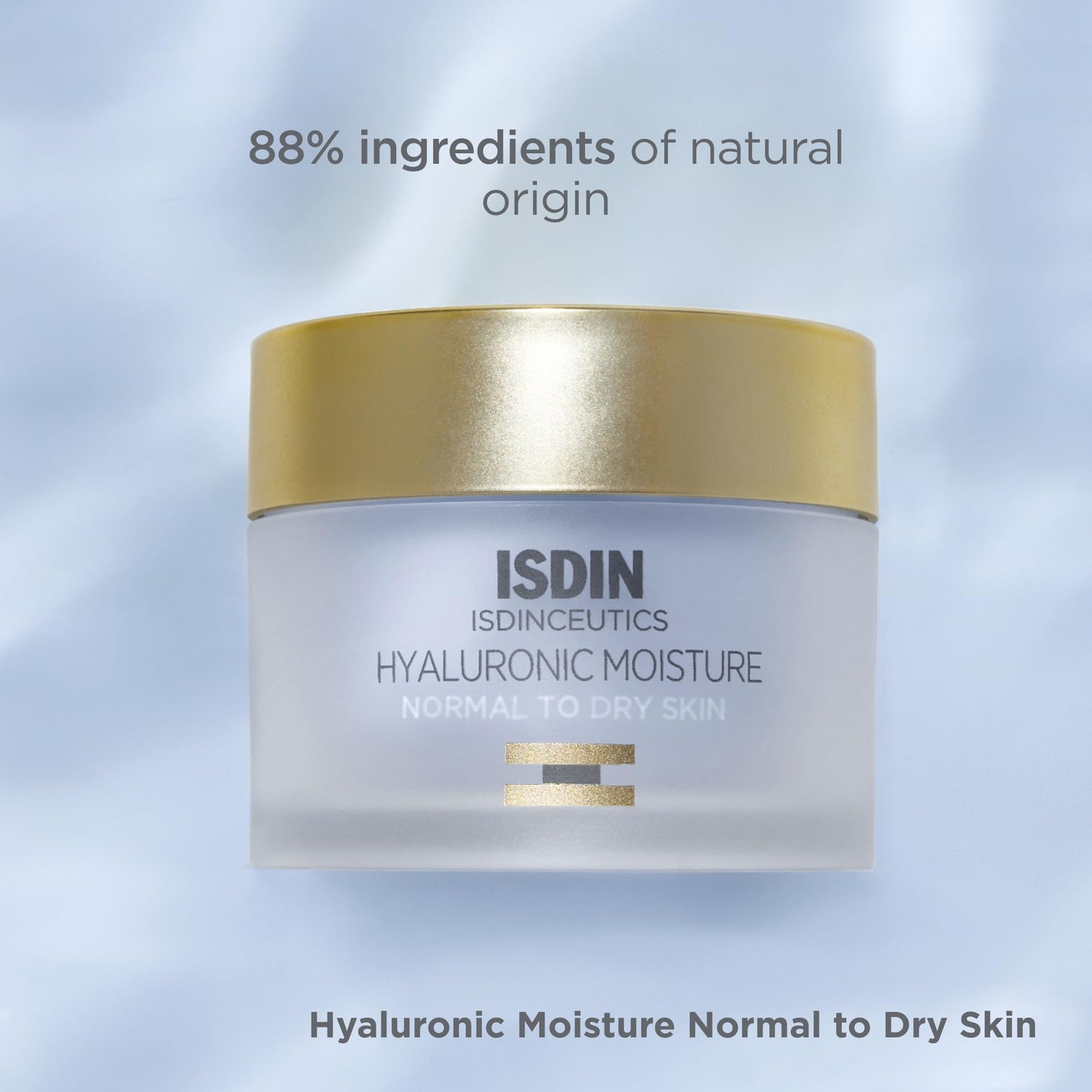ISDIN Isdinceutics Hyaluronic Moisture Normal to Dry Skin Daily Face Moisturizer with Acid 1.76 Oz