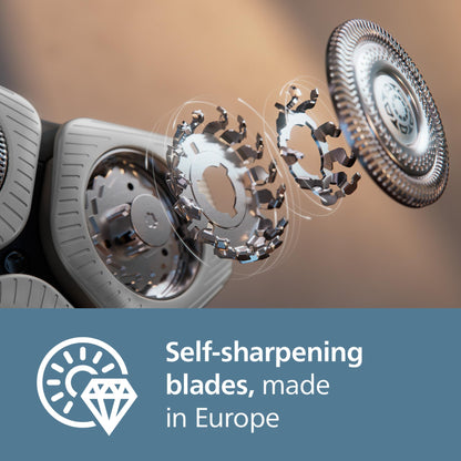 Philips Norelco Genuine SH91/52 Replacement Shaving Heads Compatible with Norelco Shaver Series S9000 and 9000 Prestige, Latest Version for Refreshed SH90/70, SH98/70, and SH98/80