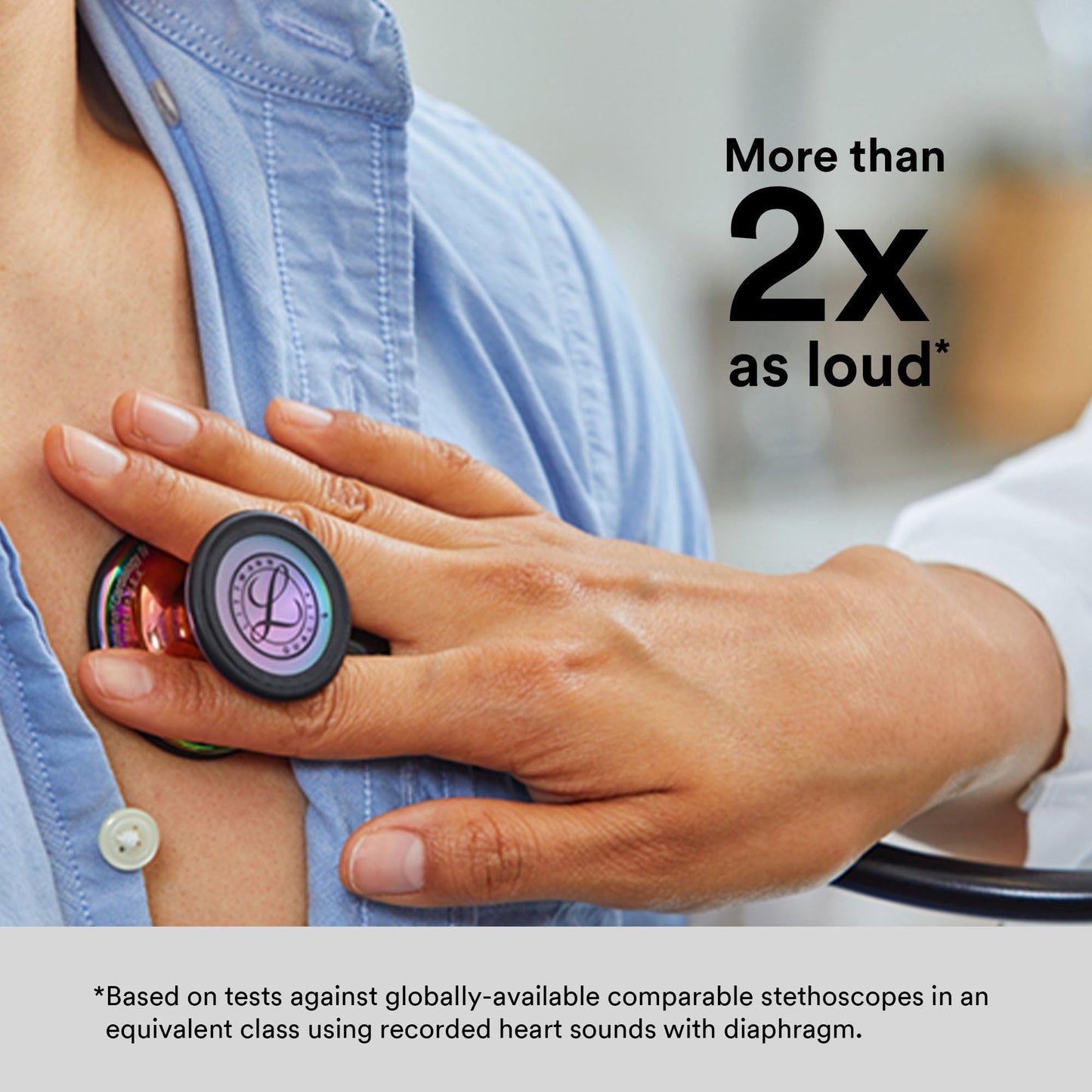 3M Littmann Cardiology IV Diagnostic Stethoscope, 6155, More Than 2X as Loud, Weighs Less, Stainless Steel Chestpiece, 27" Hunter Green Tube