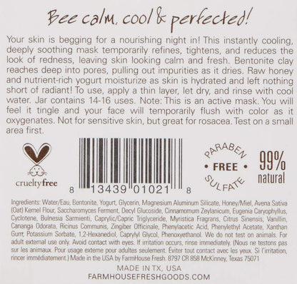 FarmHouse Fresh Pajama Paste Soothing Active Yogurt Mask, 3.2 Fl Oz (Pack of 1)