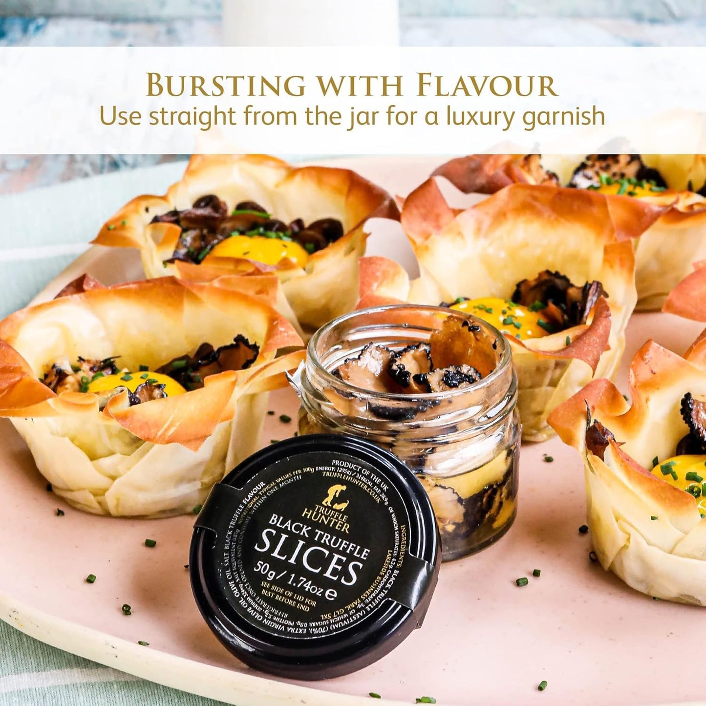 TruffleHunter - Black Truffle Slices and Minced Black Truffle - 2 x 1.74 Oz