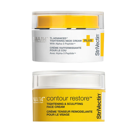 StriVectin TL Advanced Holiday Duo Tighten and Sculpt Kit, Brighten and Lift Skin Tone, Peptides and Hyaluronic Acid