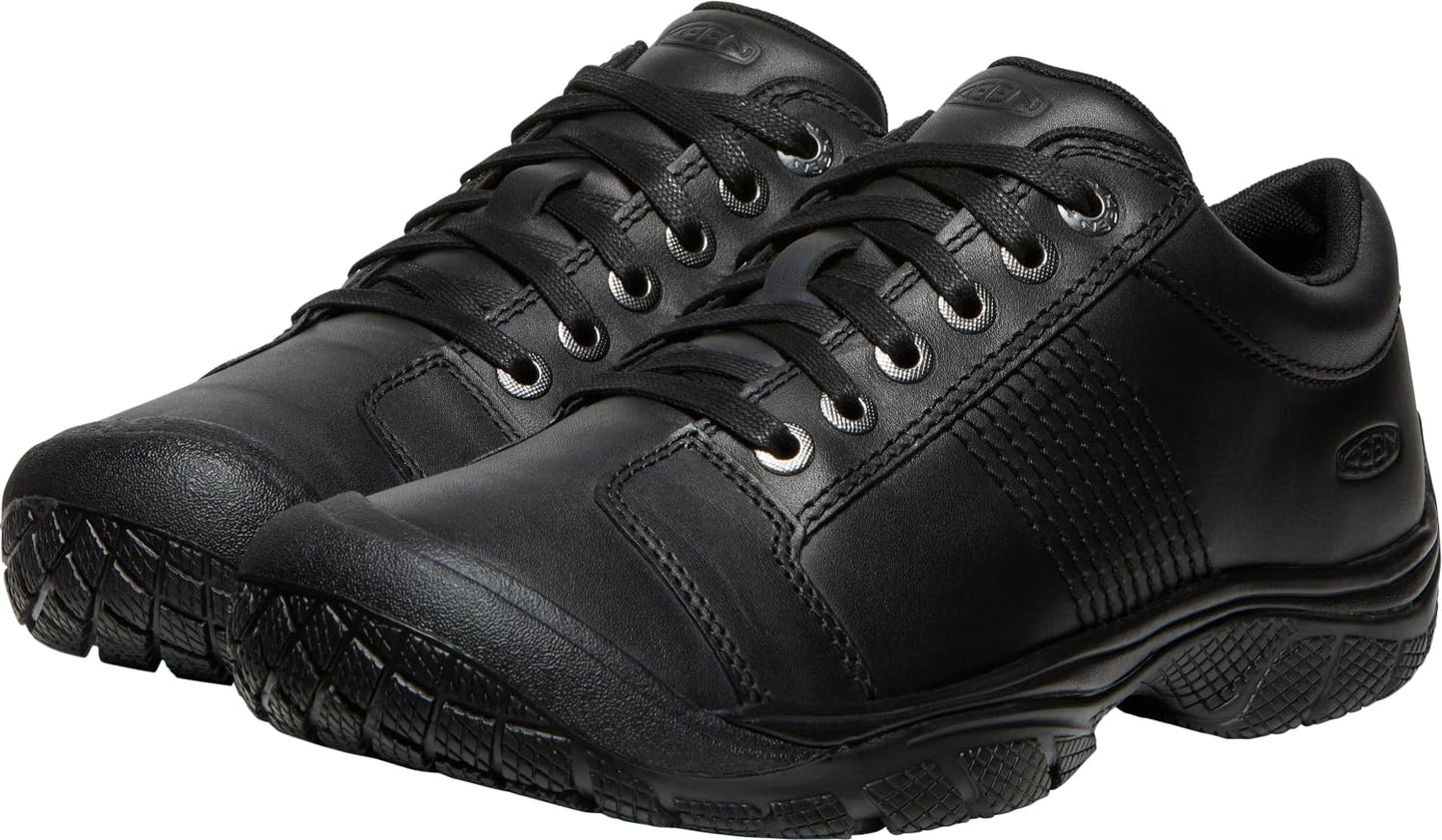KEEN Utility Men's PTC Oxford Low Height Non Slip Kitchen Food Shoe, Black, 10 US