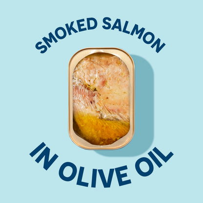 Wild Planet Wild Smoked Pink Salmon Fillets in Extra Virgin Olive Oil, Tinned Fish, Canned Salmon, Sustainably Wild-Caught, Non-GMO, Keto and Paleo, 3.9 oz, pack of 12
