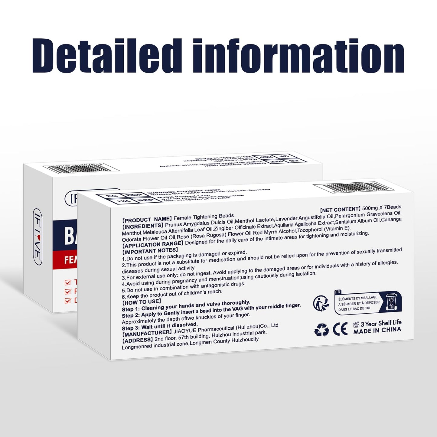 Female Vaginal Tightening Gel, Firming Liquibeads, Herbal Extract Care Improves vaginal laxity and dryness Enhances intimacy and pleasure Gentle Care
