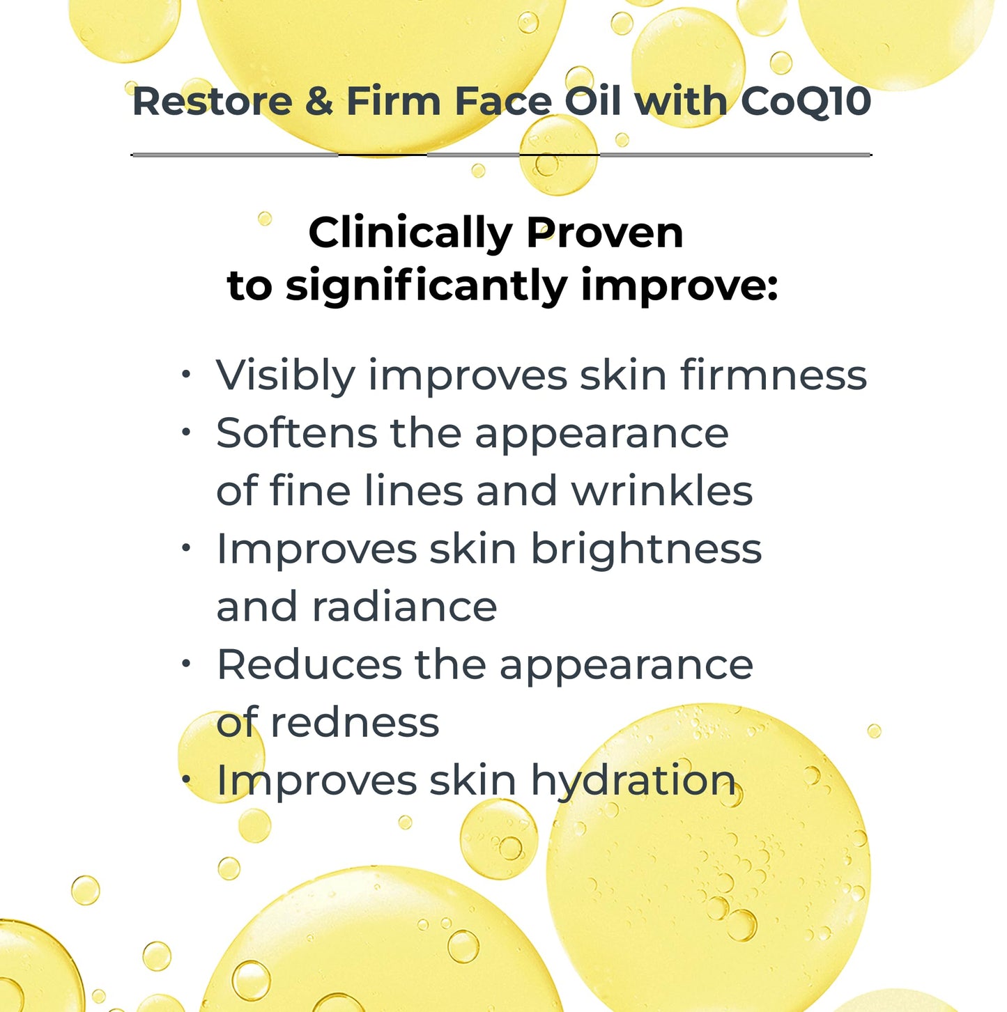 NASSIFMD Restore & Firm Face Oil with CoQ10 – Clinically Tested Treatment Oil to Restore Skin Quality and Visibly Improve Firmness, Smooth Fine Lines & Enhance Radiance