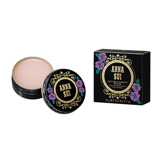 ANNA SUI Lip Treatment Balm, Hydrating & Nourishing Lip Balm with Rose Fragrance, Smooth, Dewy Finish, Luxury Lip Care & Perfect Holiday Gift, 0.7 oz