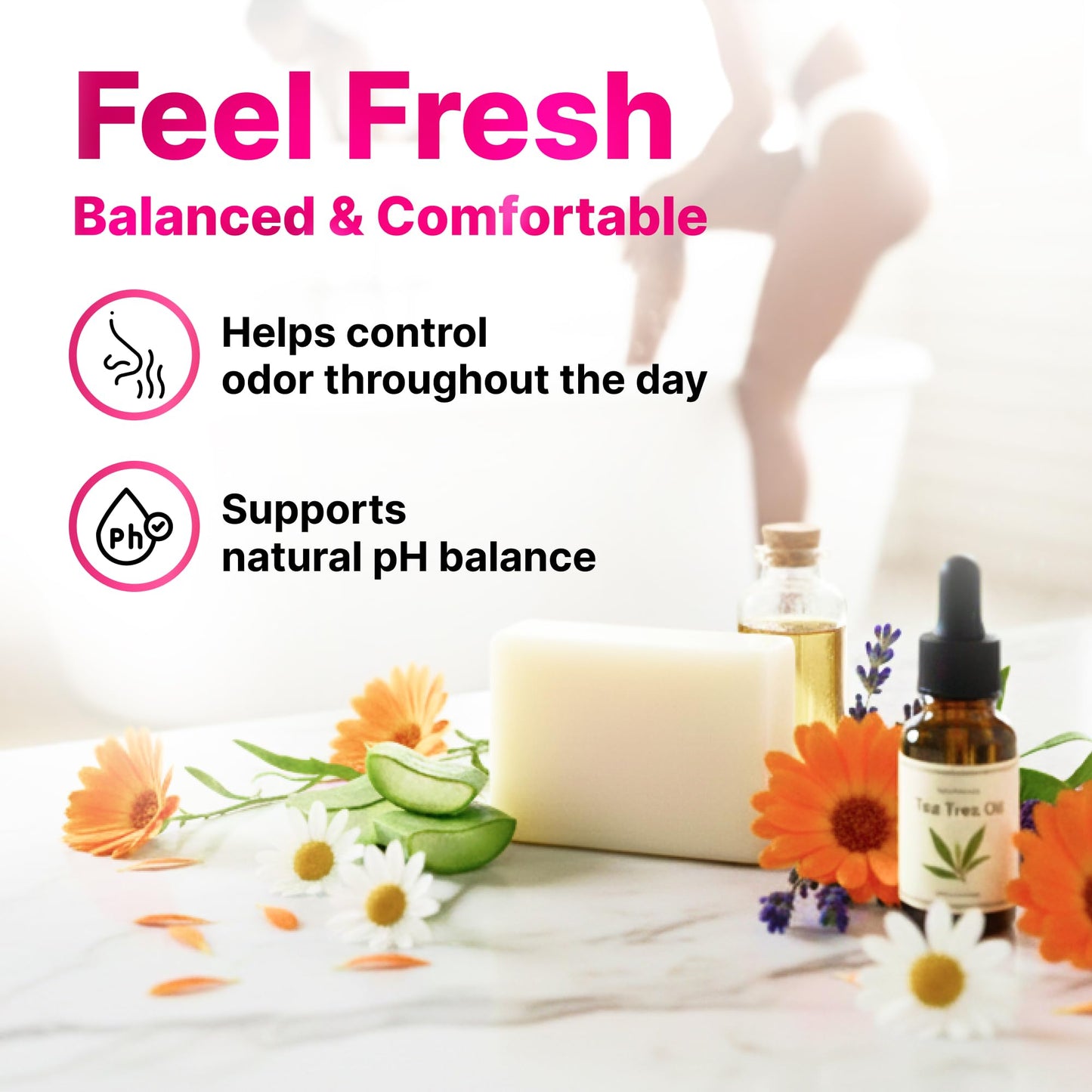 Yoni Soap for Vaginal Intimate Feminine Wash - Advanced pH Balance & Odor Care Control Hydration Complex - Natural Korean Cold-Pressed Vegan Formula with Aloe Vera, Chamomile & Calendula - 2 Pack