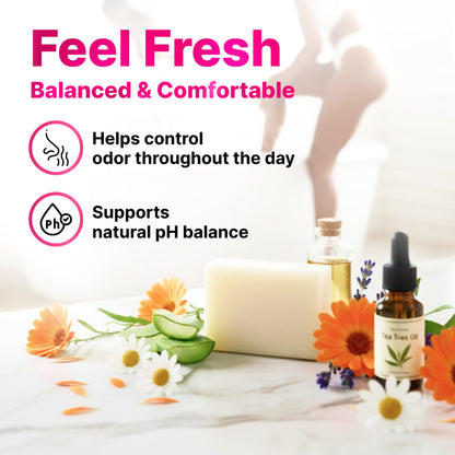 Yoni Soap for Vaginal Intimate Feminine Wash - Advanced pH Balance & Odor Care Control Hydration Complex - Natural Korean Cold-Pressed Vegan Formula with Aloe Vera, Chamomile & Calendula - 2 Pack