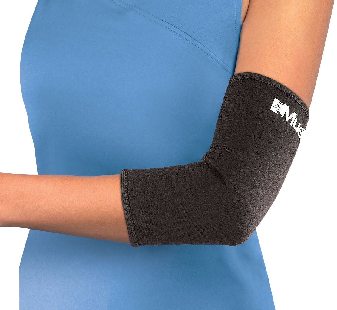 Mueller Neoprene Elbow Sleeve, Black, Medium