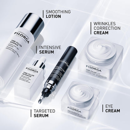 Filorga Time-Filler Shot, A Moisturizing Serum with Neuropeptide Technology & Polysaccharides to Relax Expression Lines, Hydrate, & Firm Skin for Visible Results in 7 Days, 0.5 fl. Oz.