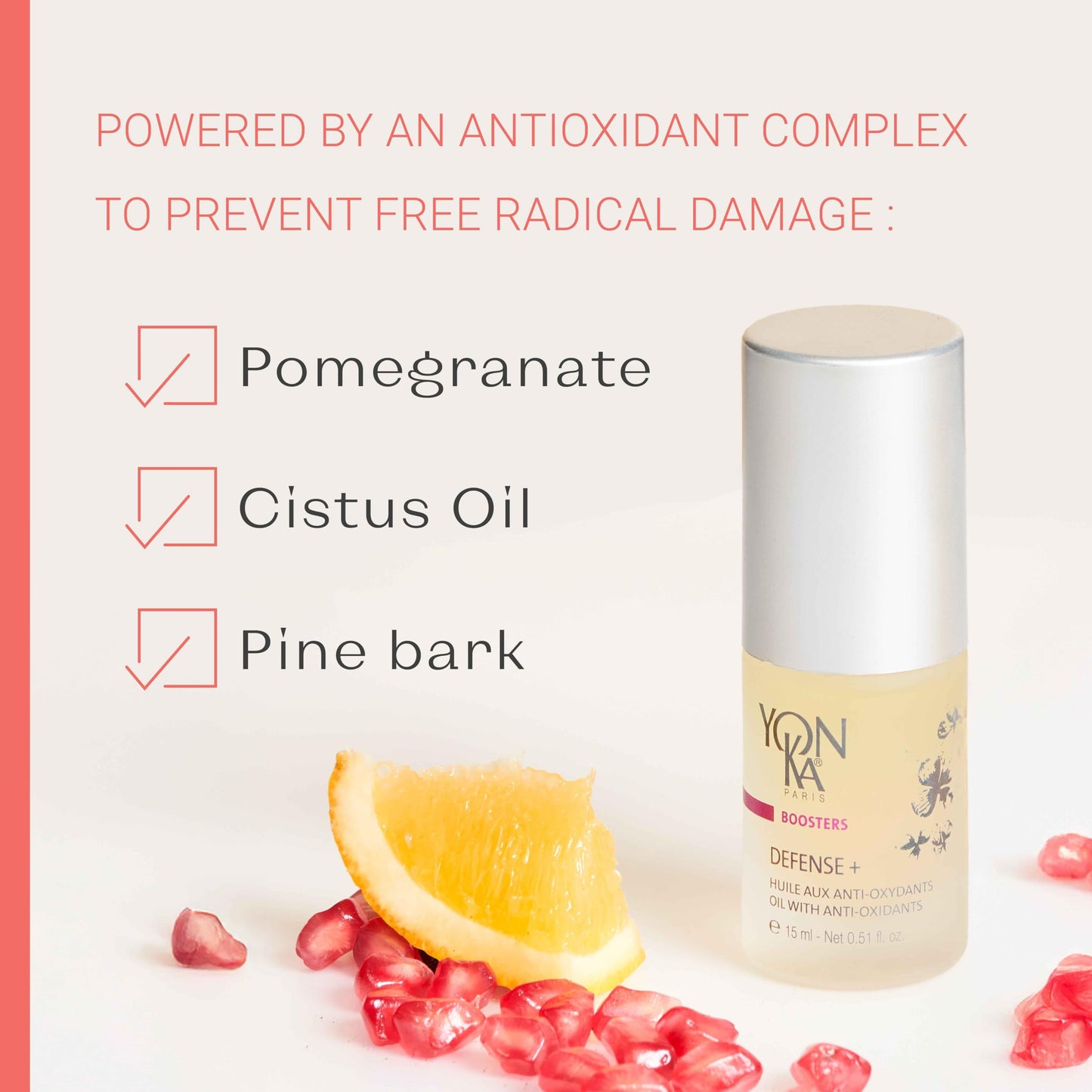Yon-Ka Booster Defense Plus | Protective Skin Enhancing Concentrate | Reinforce from Environmental Stressors with Vitamin C and Magnesium | Reduce Signs of Aging | Paraben-Free | 0.51 fl oz