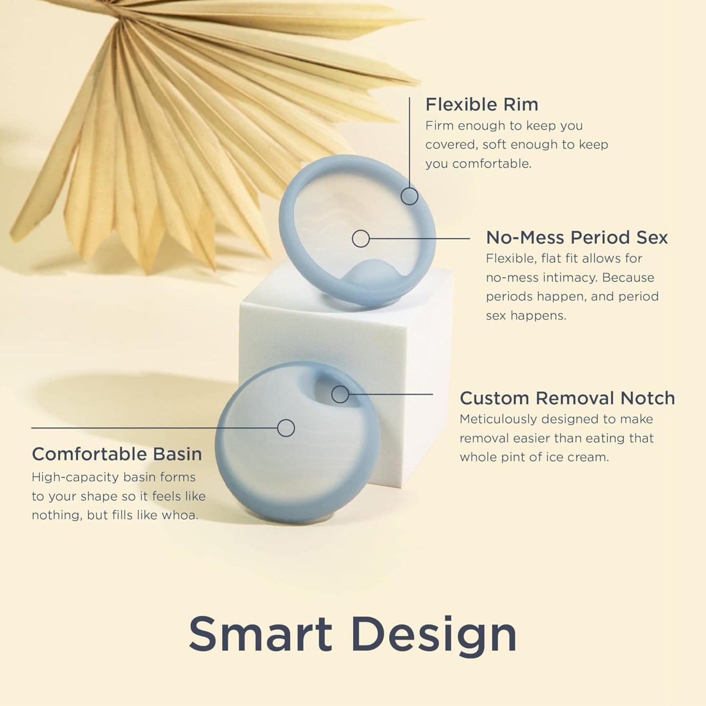 Saalt Menstrual Disc Duo with Steamer – Reusable Period Discs in Two Sizes + Steamer for Easy Cleaning, Sustainable and Comfortable Menstrual Care