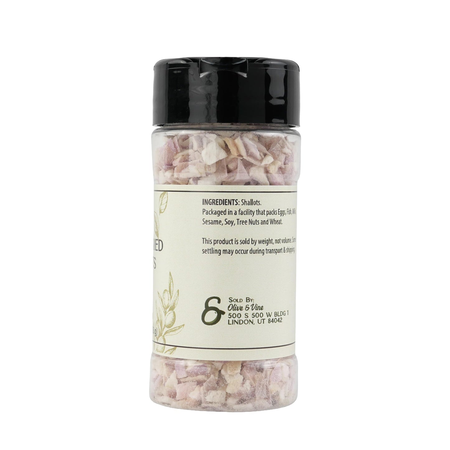 Olive & Vine Freeze Dried Shallots, Subtle Sweetness, For Sauces & Dressings, Rich Tradition, Authentic Taste, For Global Recipes (0.64 Ounce, Shallot)