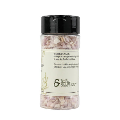 Olive & Vine Freeze Dried Shallots, Subtle Sweetness, For Sauces & Dressings, Rich Tradition, Authentic Taste, For Global Recipes (0.64 Ounce, Shallot)