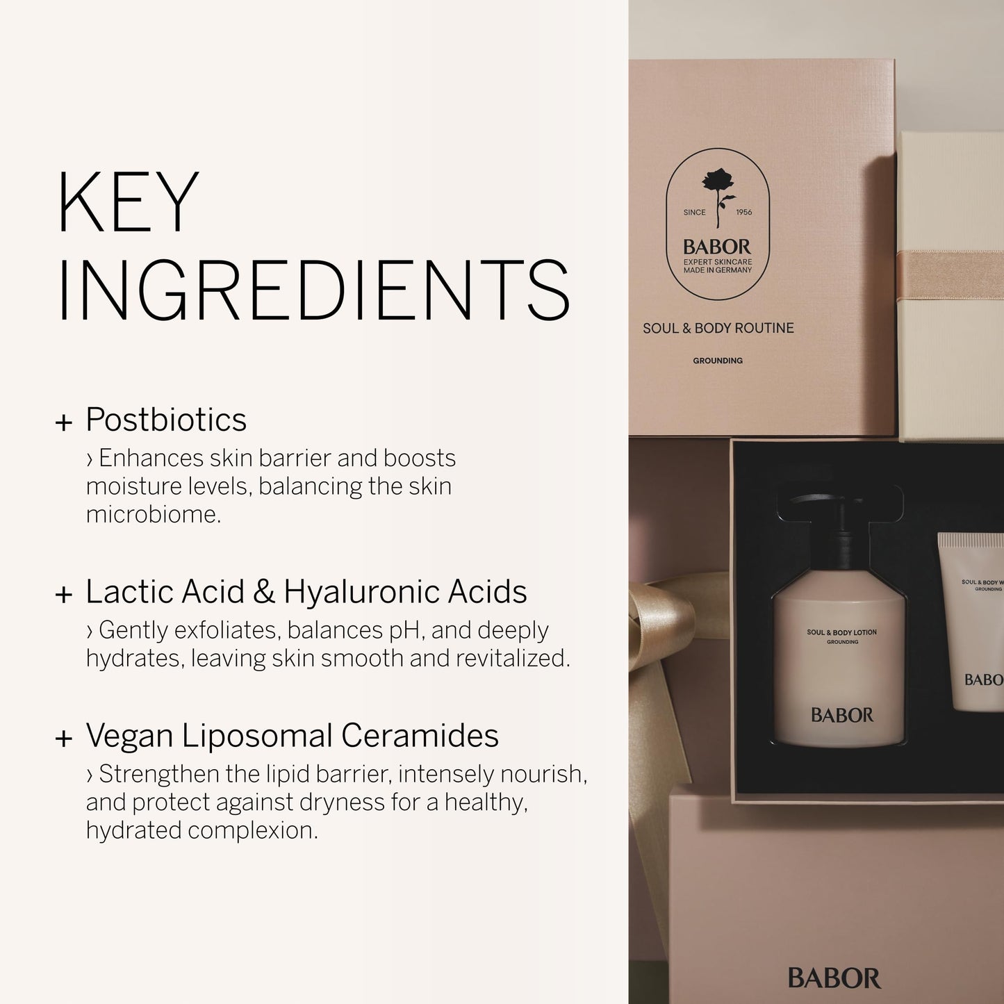 BABOR Soul & Body Routine, Support Healthy Hydrated Skin, Deeply Nourish for Plump and Smooth Skin