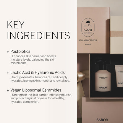 BABOR Soul & Body Routine, Support Healthy Hydrated Skin, Deeply Nourish for Plump and Smooth Skin