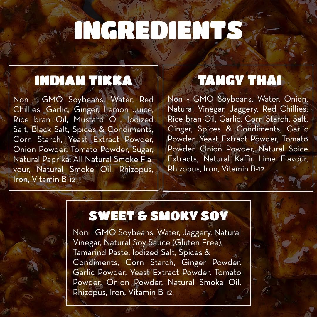 Ready to Cook Tempeh-All Thins Tempeh (Pack of 3)- 28g Clean Protein| High Fiber | More Protein & Fiber than Tofu & Cottage Cheese| Gut-Friendly | Gluten Free | Dairy Free | Vegan | Non GMO