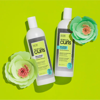ALL ABOUT CURLS Lo-Lather Cleanser Shampoo | For Curly Hair | Essential Moisture | Gentle Cleansing | Slightly Sudsy | Cruelty Free | Sulfate & Paraben Free