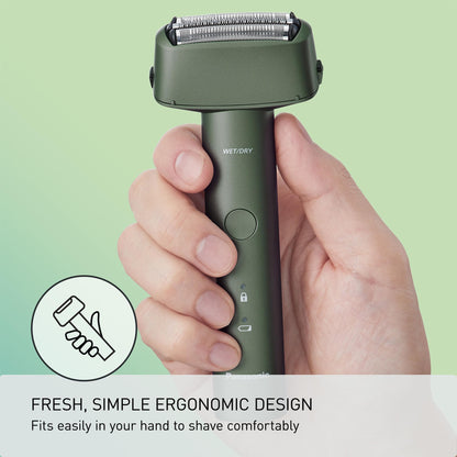 Panasonic Electric Razor for Men, Wet Dry Shaver with 3-Blade Cutting System, Ergonomic Handle and USB-C Charging- ES-RM3B-G